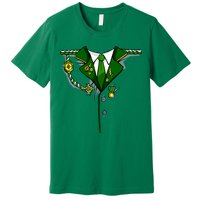Green Irish Tux St. Patrick's Day Costume Premium T-Shirt