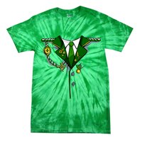 Green Irish Tux St. Patrick's Day Costume Tie-Dye T-Shirt