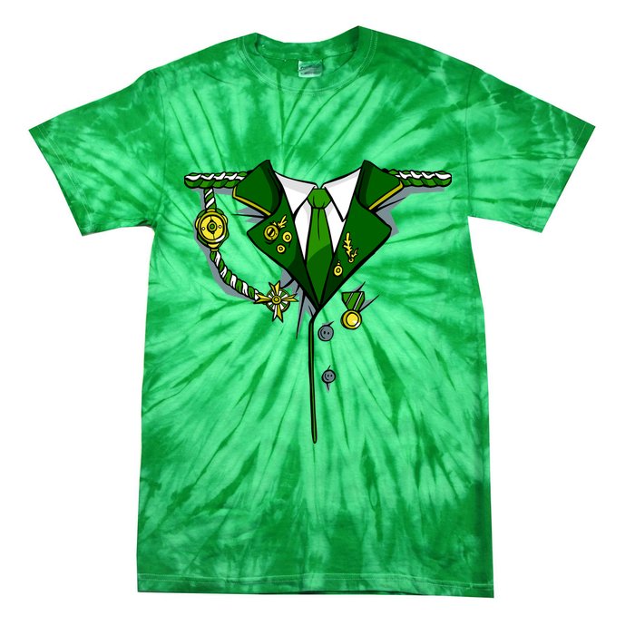Green Irish Tux St. Patrick's Day Costume Tie-Dye T-Shirt