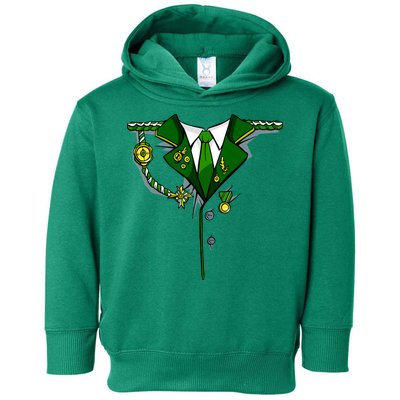 Green Irish Tux St. Patrick's Day Costume Toddler Hoodie