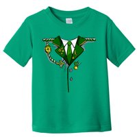 Green Irish Tux St. Patrick's Day Costume Toddler T-Shirt