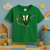 Green Irish Tux St. Patrick's Day Costume Toddler T-Shirt
