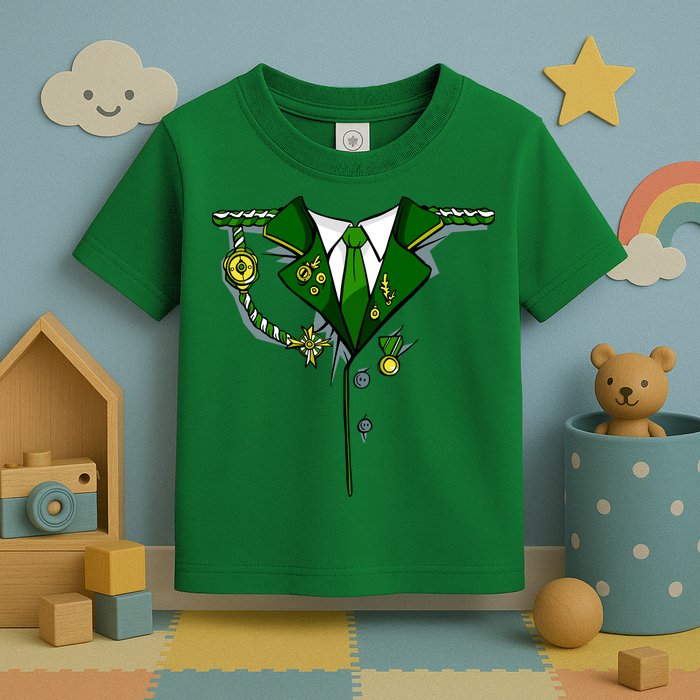 Green Irish Tux St. Patrick's Day Costume Toddler T-Shirt