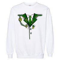 Green Irish Tux St. Patrick's Day Costume Garment-Dyed Sweatshirt