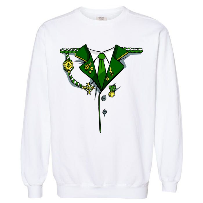 Green Irish Tux St. Patrick's Day Costume Garment-Dyed Sweatshirt