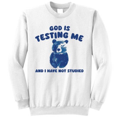 God Is Testing Me And I Have Not Studied Sweatshirt