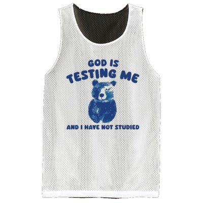 God Is Testing Me And I Have Not Studied Mesh Reversible Basketball Jersey Tank