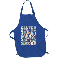 Gluten Is The First Thing I Cannot Tolerate Full-Length Apron With Pockets