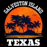 Galveston Island Texas Drawstring Bag