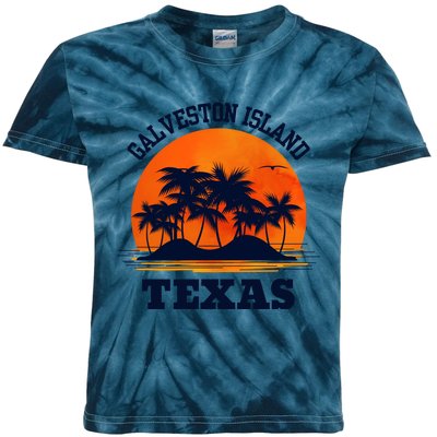 Galveston Island Texas Kids Tie-Dye T-Shirt