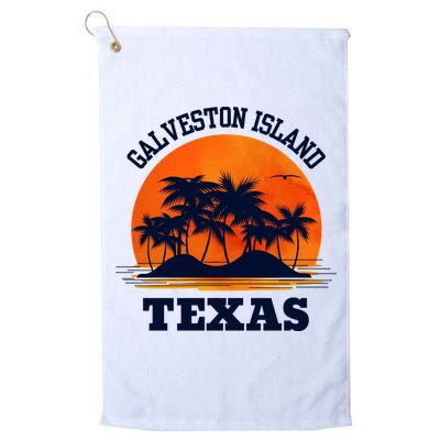 Galveston Island Texas Golf Towel