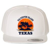 Galveston Island Texas Wool Snapback Cap