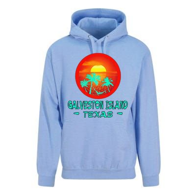 Galveston Island Texas Tropical Beach Souvenir Unisex Surf Hoodie