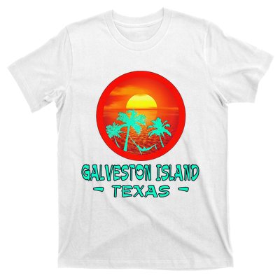 Galveston Island Texas Tropical Beach Souvenir T-Shirt