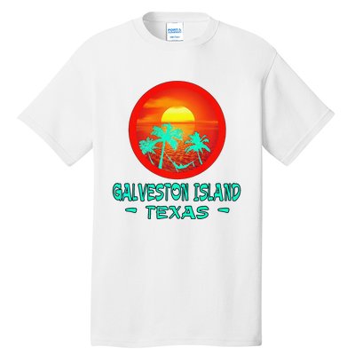 Galveston Island Texas Tropical Beach Souvenir Tall T-Shirt