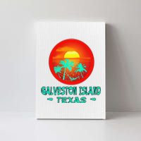 Galveston Island Texas Tropical Beach Souvenir Canvas