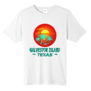 Galveston Island Texas Tropical Beach Souvenir Tall Fusion ChromaSoft Performance T-Shirt