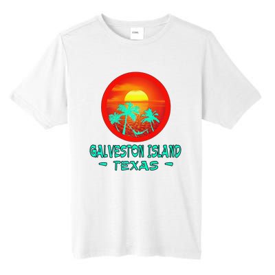 Galveston Island Texas Tropical Beach Souvenir Tall Fusion ChromaSoft Performance T-Shirt