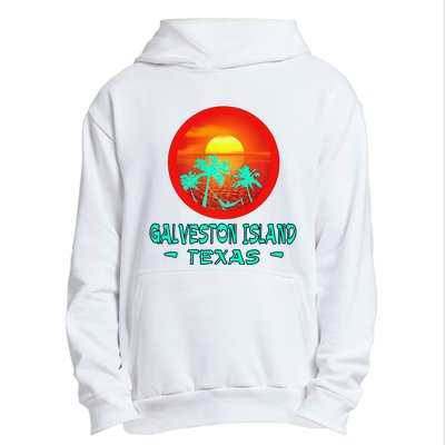 Galveston Island Texas Tropical Beach Souvenir Urban Pullover Hoodie