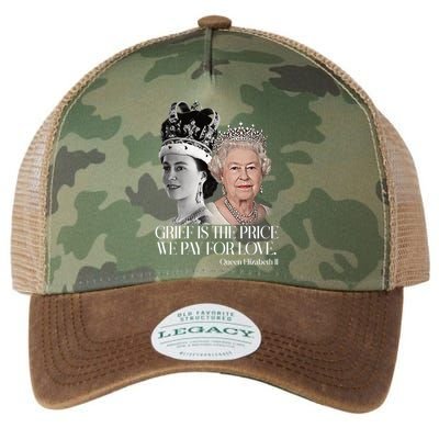 Grief Is The Price We Pay For Love Queen Elizabeth Legacy Tie Dye Trucker Hat