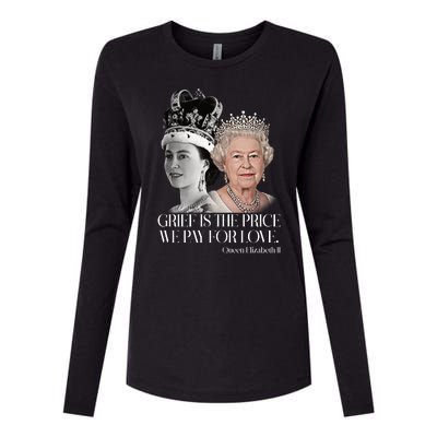 Grief Is The Price We Pay For Love Queen Elizabeth Womens Cotton Relaxed Long Sleeve T-Shirt