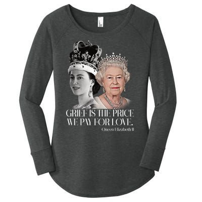 Grief Is The Price We Pay For Love Queen Elizabeth Women's Perfect Tri Tunic Long Sleeve Shirt