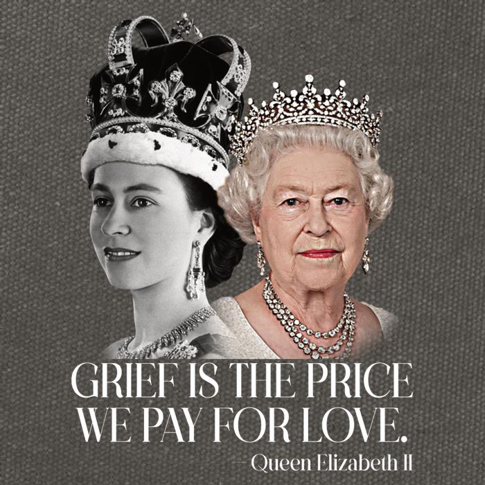 Grief Is The Price We Pay For Love Queen Elizabeth Cotton Canvas Backpack