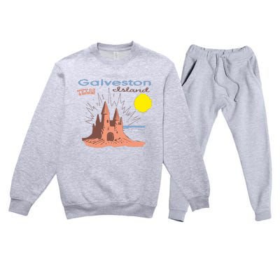 Galveston Island Texas Premium Crewneck Sweatsuit Set