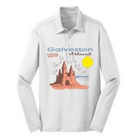 Galveston Island Texas Silk Touch Performance Long Sleeve Polo