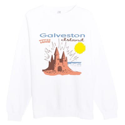 Galveston Island Texas Premium Crewneck Sweatshirt