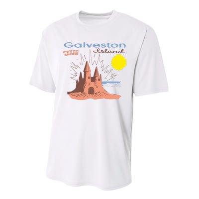 Galveston Island Texas Performance Sprint T-Shirt