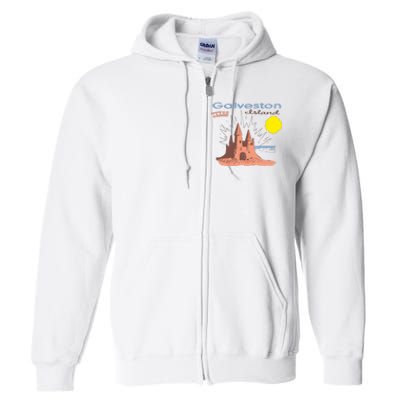 Galveston Island Texas Full Zip Hoodie