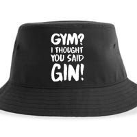 Gym I Thought You Said Gin Gift Sustainable Bucket Hat