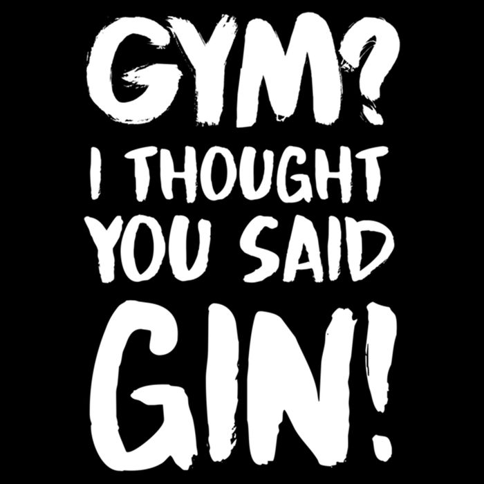 Gym I Thought You Said Gin Gift Wool Snapback Cap