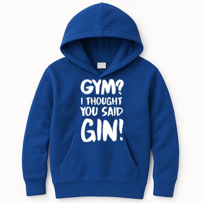 Gym I Thought You Said Gin Gift Kids Hoodie