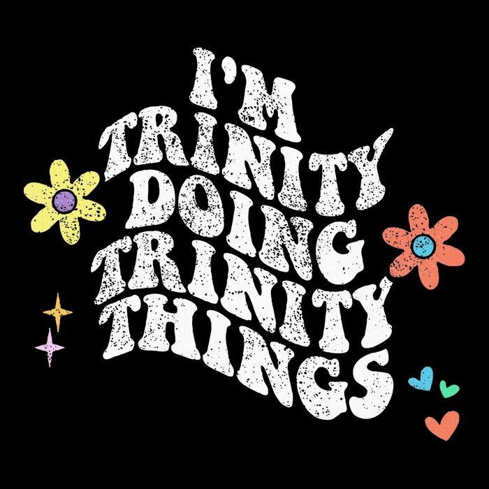 Groovy Im Trinity Doing Trinity Things Funny MotherS Day Doggie Tank