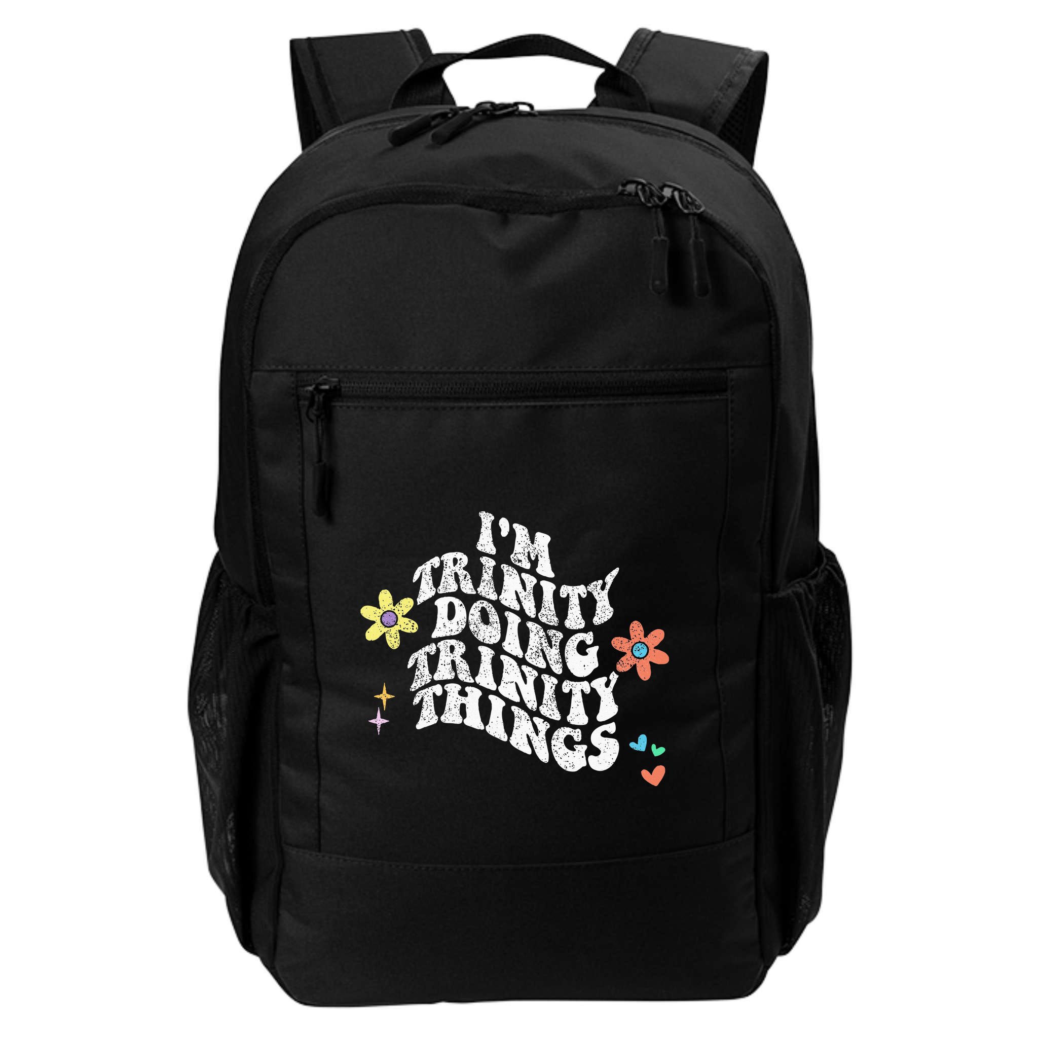 Groovy Im Trinity Doing Trinity Things Funny MotherS Day Backpack