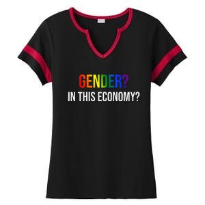 Gender In This Economy Ladies Halftime Notch Neck Tee