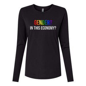 Gender In This Economy Womens Cotton Relaxed Long Sleeve T-Shirt