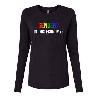 Gender In This Economy Womens Cotton Relaxed Long Sleeve T-Shirt