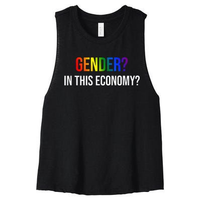 Gender In This Economy Women's Racerback Cropped Tank