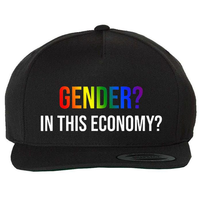 Gender In This Economy Wool Snapback Cap