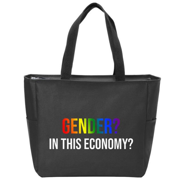 Gender In This Economy Zip Tote Bag