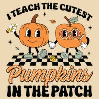 Groovy I Teach The Cutest Pumpkins In The Patch For Teacher Drawstring Bag