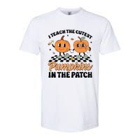 Groovy I Teach The Cutest Pumpkins In The Patch For Teacher Softstyle CVC T-Shirt