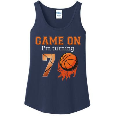 GameOn Im Turning 7 Basketball 7th Birthday Ladies Essential Tank