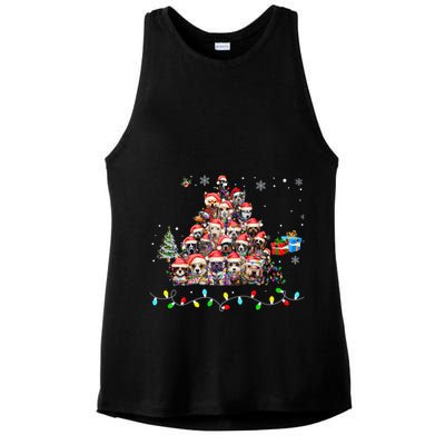 Get Into The Holiday Spirit With Joyful Loyal Dog Breeds Gift Ladies PosiCharge Tri-Blend Wicking Tank