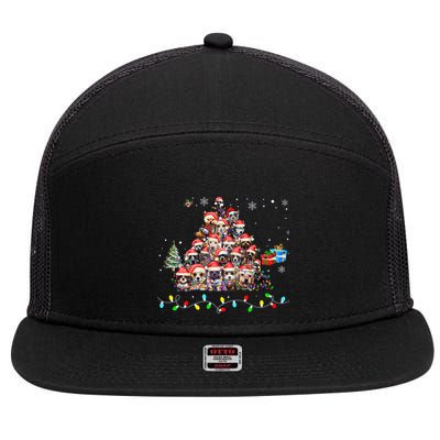 Get Into The Holiday Spirit With Joyful Loyal Dog Breeds Gift 7 Panel Mesh Trucker Snapback Hat