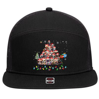 Get Into The Holiday Spirit With Joyful Loyal Dog Breeds Gift 7 Panel Mesh Trucker Snapback Hat