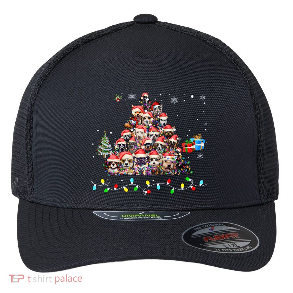 Get Into The Holiday Spirit With Joyful Loyal Dog Breeds Gift Flexfit Unipanel Trucker Cap